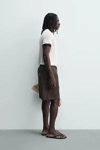 SHORT RELAXED FIT DÉLAVÉ