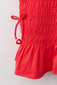 ELASTICIZED TIE TOP
