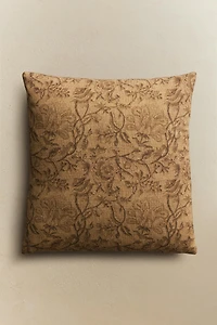 FADED PRINT THROW PILLOW COVER