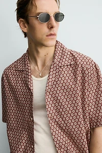 CHEMISE RELAXED FIT À IMPRIMÉ GÉOMÉTRIQUE