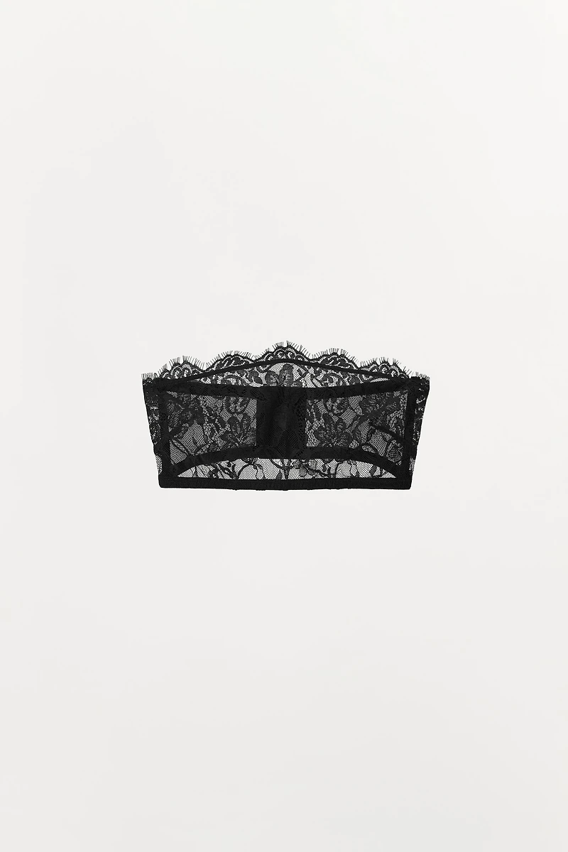 LACE BANDEAU BRALETTE