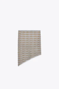 METALLIC THREAD ASYMMETRIC TOP