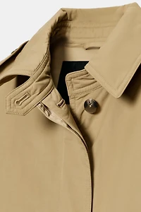 ZW COLLECTION BELTED PADDED TRENCH COAT