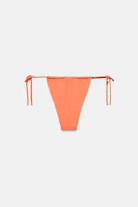 SOLID RUCHED BIKINI BOTTOMS