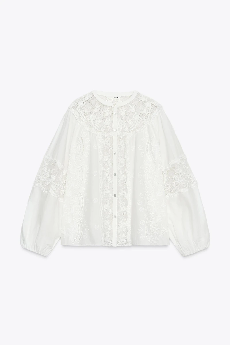 ZW COLLECTION EMBROIDERED SHIRT