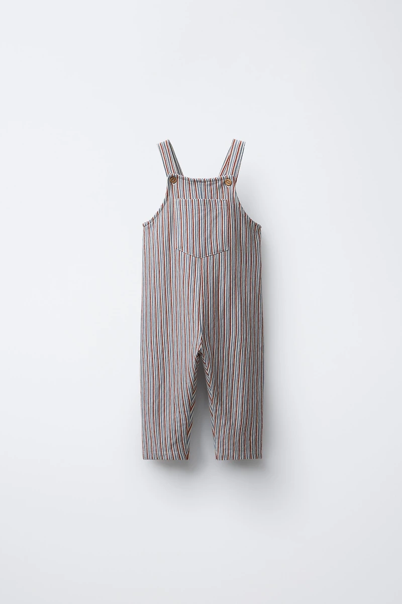 STRIPED OVERALLS