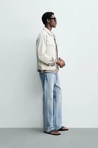 ZIP-UP DENIM OVERSHIRT