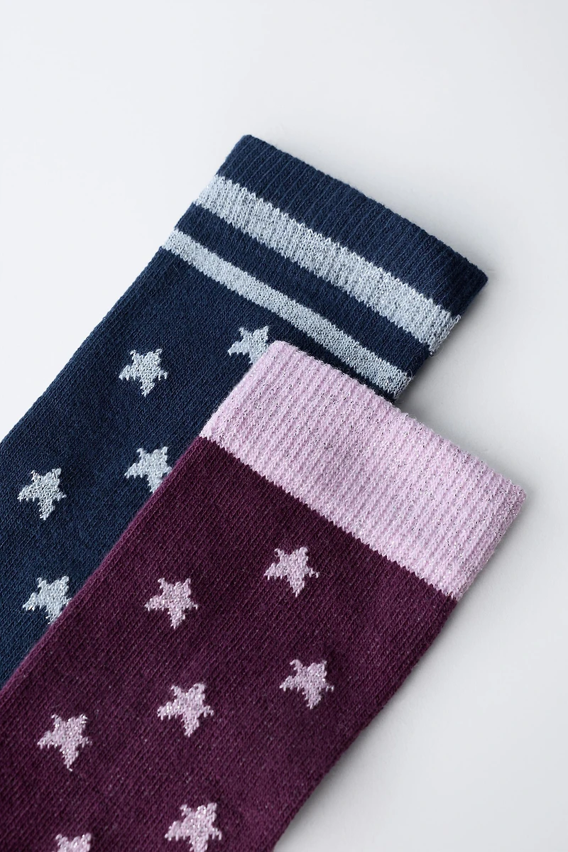 TWO-PACK OF TALL STAR SOCKS