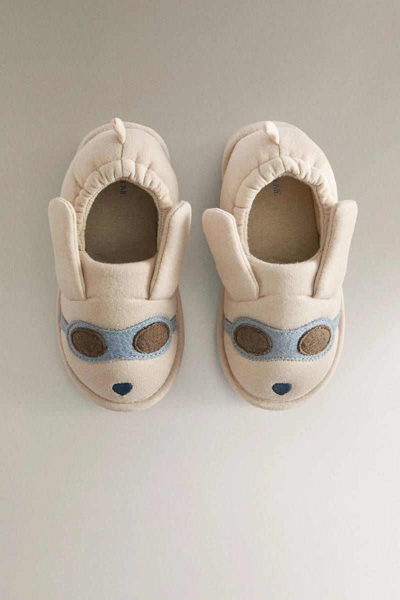 CHILDREN'S DOG SLIPPERS