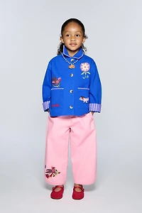 BAGGY EMBROIDERED PANTS SISSEL EDELBO X ZARA KIDS