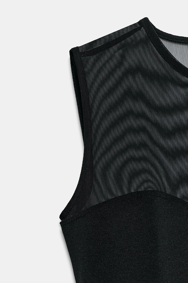COMBINATION TULLE BODYSUIT