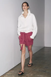 FLOWY BELTED SHORTS ZW COLLECTION