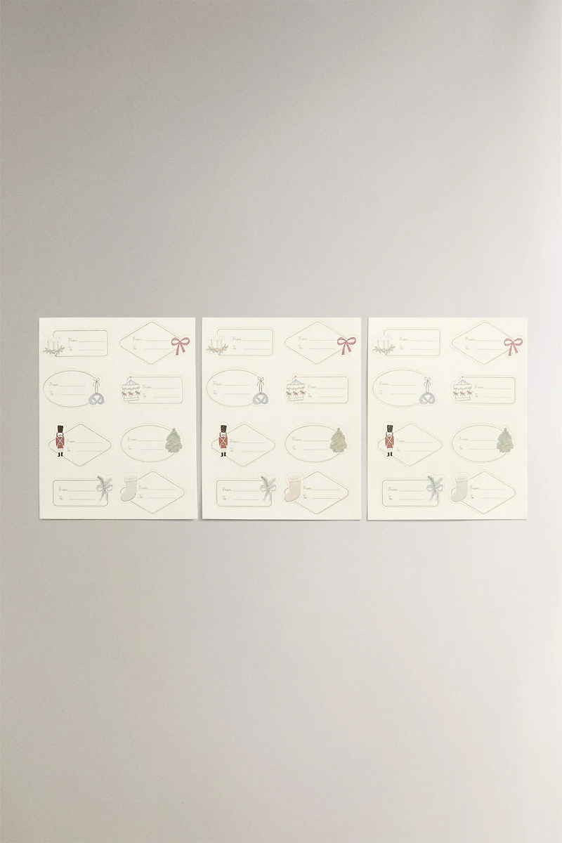 ADHESIVE CHRISTMAS GIFT LABELS