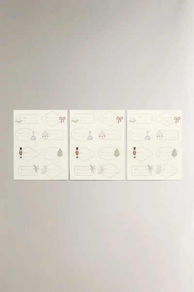 ADHESIVE CHRISTMAS GIFT LABELS