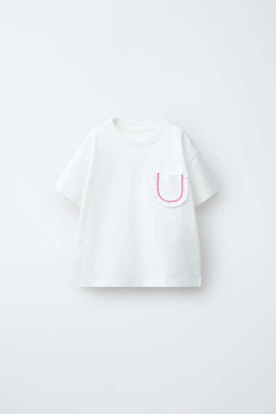 T-SHIRT À POCHE VOLANTÉE