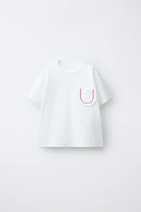 T-SHIRT À POCHE VOLANTÉE