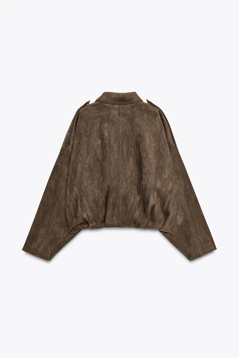 VESTE BOMBER EFFET DAIM