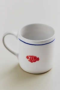 LOBSTER STONEWARE MUG