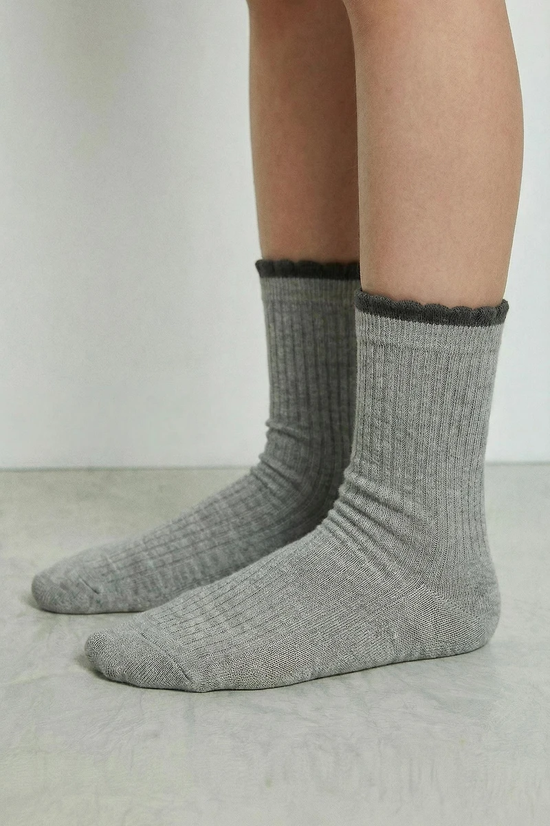 TWO-PACK OF LONG DOUBLE-EFFECT SOCKS