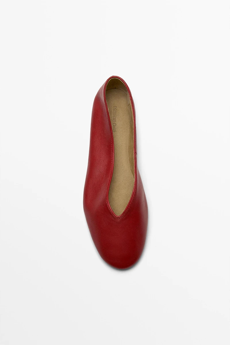 Soft leather ballerinas