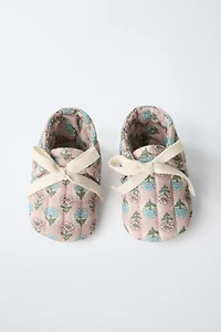FLORAL BABY BOOTIES