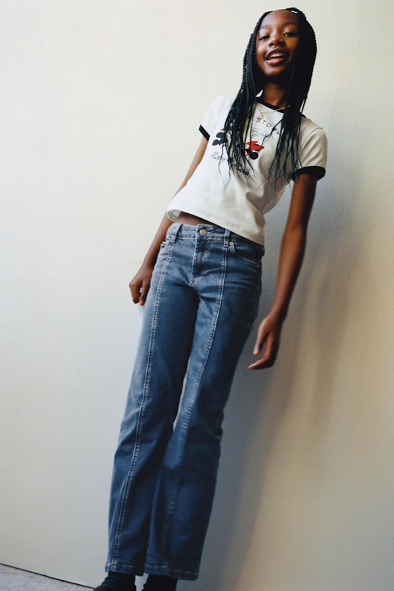 CONTRAST MICKEY AND MINNIE MOUSE © DISNEY T-SHIRT