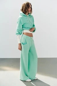 FLUORESCENT CROPPED HOODIE