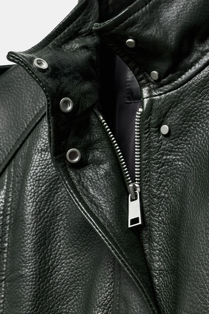 BLOUSON BOMBER CUIR ZW COLLECTION LIMITED EDITION