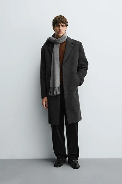 REGULAR FIT WOOL COAT