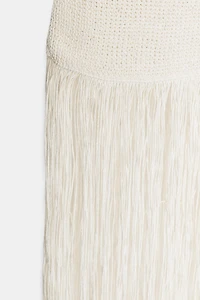 FRINGED KNIT DRESS