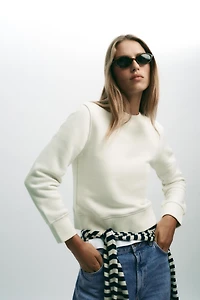 BASIC COTTON SWEATSHIRT