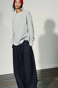 COMBINATION PLUSH SWEATSHIRT