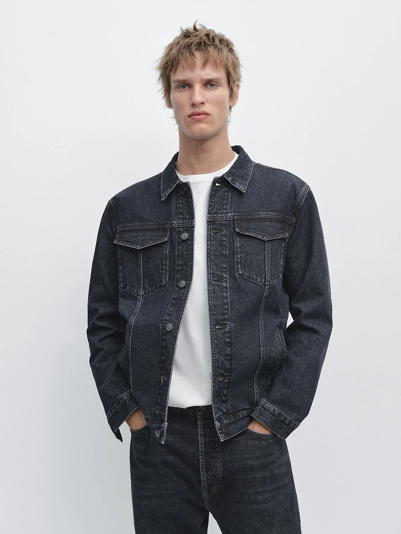 Veste trucker en jean