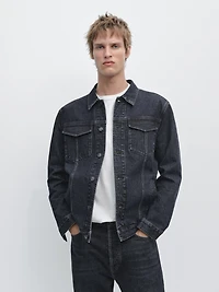 Veste trucker en jean