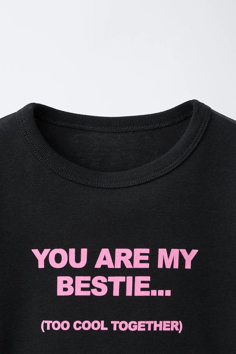 TEXT PRINT T-SHIRT