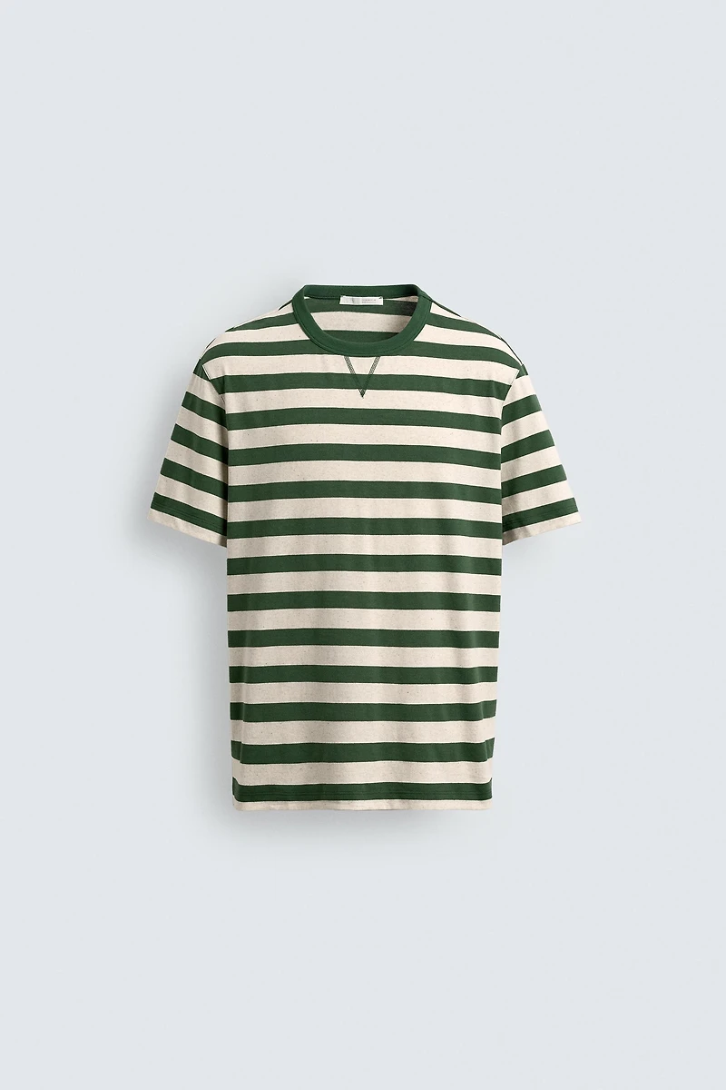 STRIPED SHORT SLEEVE T-SHIRT