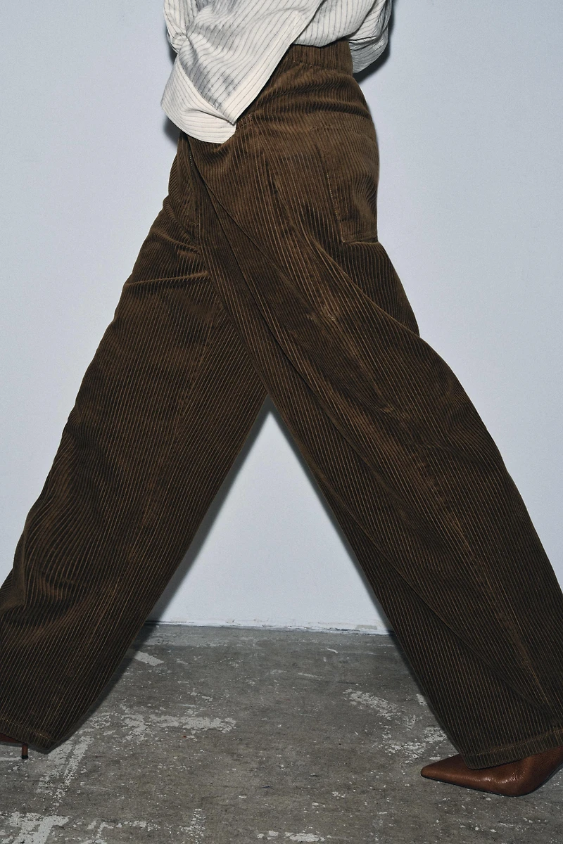 ZW COLLECTION WIDE LEG CORDUROY PANTS
