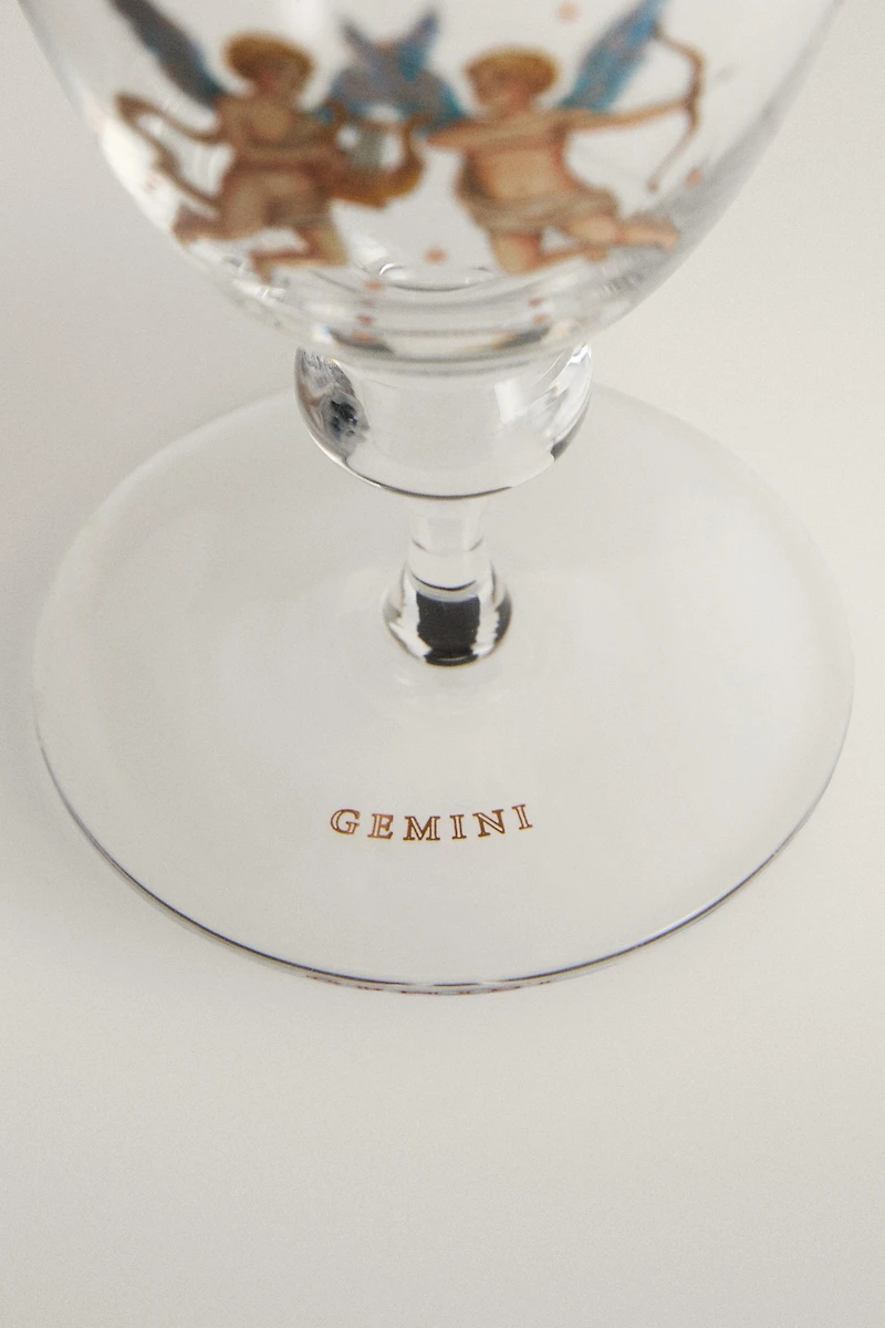 VERRE À VIN ZODIAQUE GÉMEAUX | MARISA BERENSON