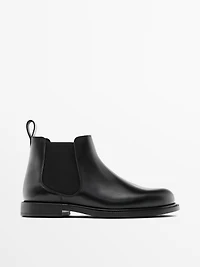 Bottines nappa élastiques