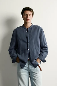 LINEN COTTON RELAXED FIT SHIRT