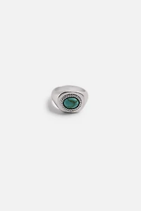TURQUOISE STONE COMBINATION RING