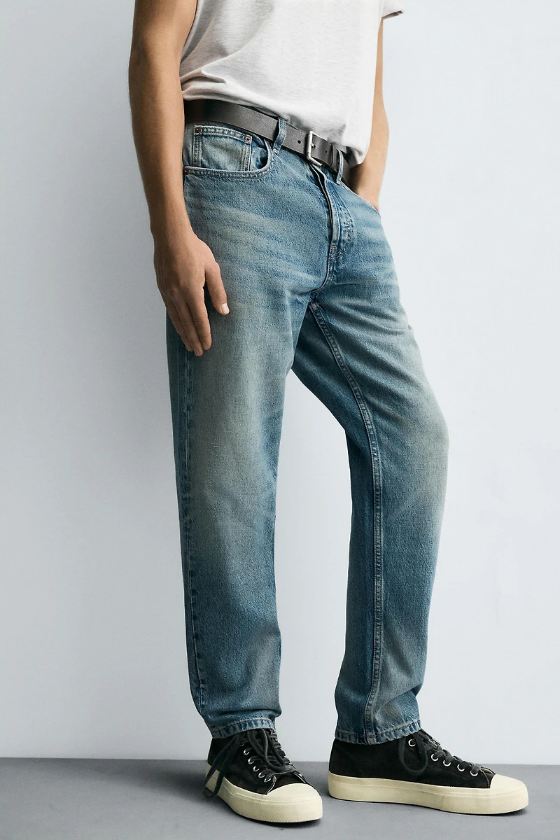SLIM CROPPED FIT JEANS