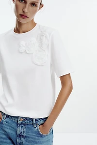FLORAL VOLUME T-SHIRT
