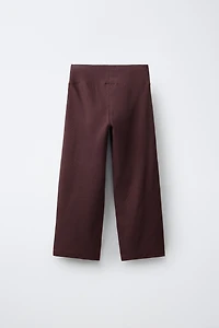 RIBBED TOP AND STRAIGHT PANTS SET