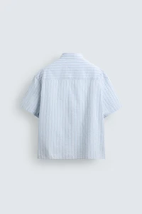 BOXY FIT STRIPED SHIRT