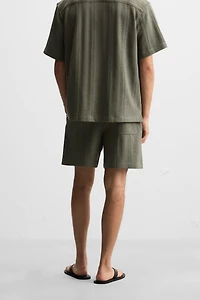 JACQUARD TEXTURED SHORTS