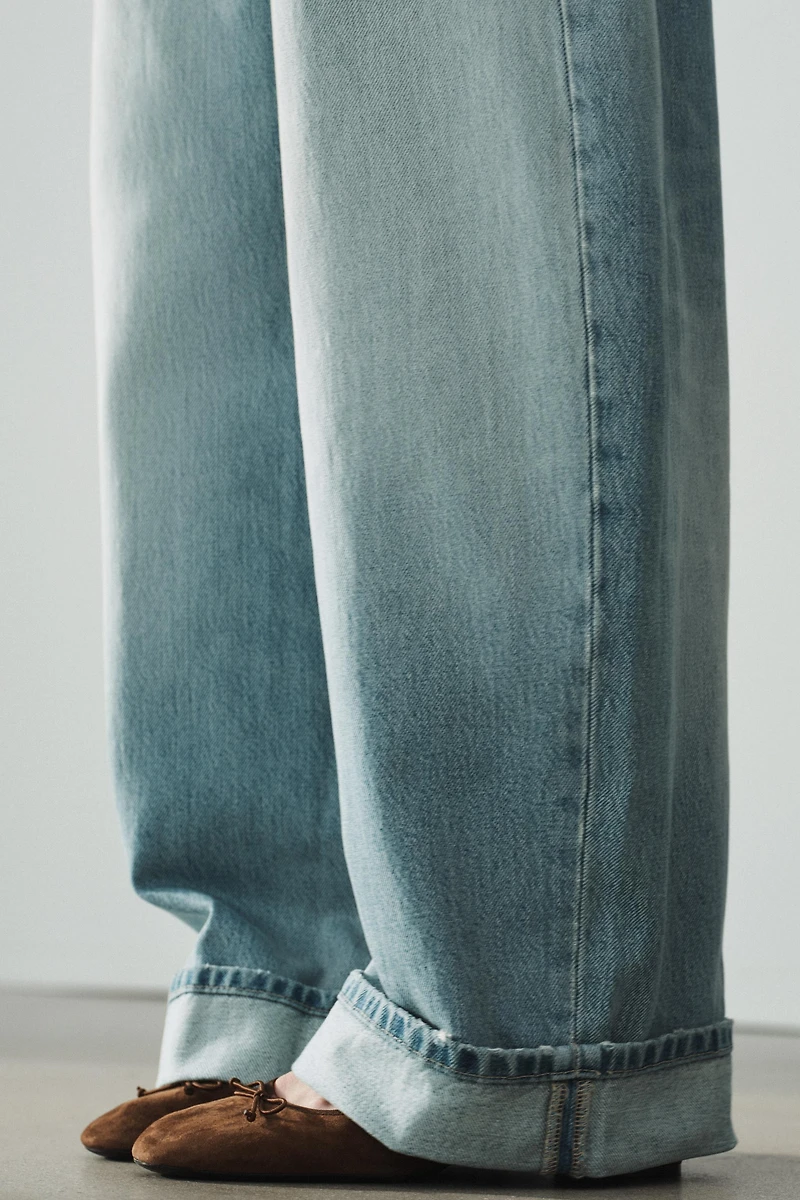 JEAN TRF BAGGY FOLDED TAILLE MI-HAUTE