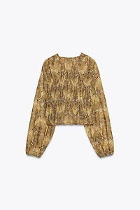 PRINTED TIE TOP