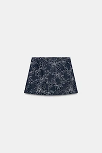 JUPE-PANTALON BRODÉE PAILLETTES