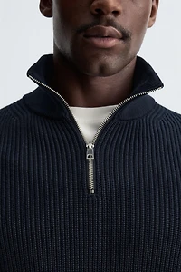 PULL COL CHEMINÉE ZIP